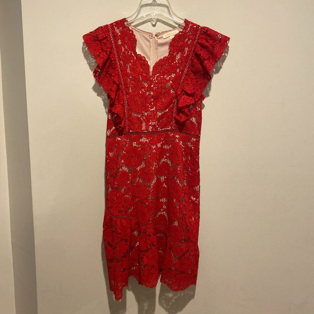 Red Lace Hidden Valley Dress
